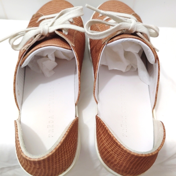 Freda Salvador Eda Sneakers Leather Mini Croc Made In Spain 8.5 - Picture 6 of 12